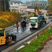 22000 Tonnen Asphaltfür die neue Westtangente