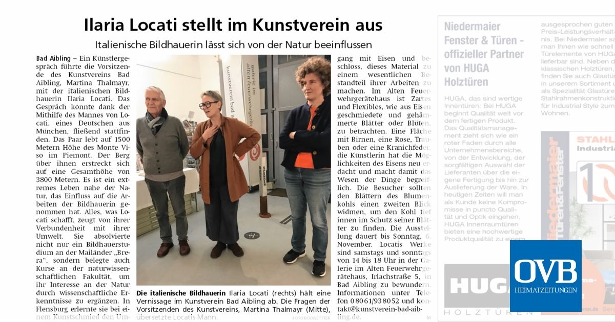 Ilaria Locati stellt im Kunstverein aus OVB Heimatzeitungen