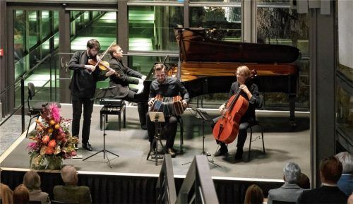 Unterwegs in Sachen Tango: (von links) Thomas Reif, Martin Klett, Andreas Rokseth und Karl Bredenhorst.Foto  Erkes