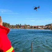 Luftretter proben in Seeon für den Ernstfall
