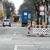 Sperrung der Küpferlingstraße