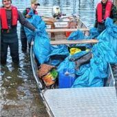 550 Kilogramm Restmüll gesammelt