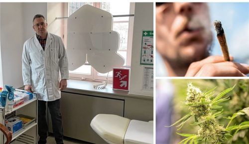Ab 2024 könnte in Rosenheimer Apotheken wie in der von Dominik Simon, Cannabis legal erworben werden. (Montage mit Symbolbild) Foto Montage: dpa/picture alliance/Baumeister