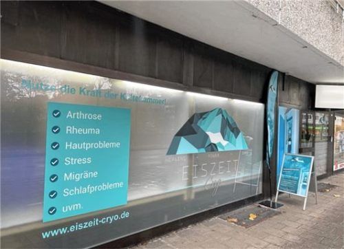 An der Rathausstraße 14 in Rosenheim eröffnet am Freitag, 25. November, eine Kältekammer. Foto Baumeister