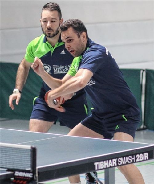 Das SBR-Duo Grampovcnik/Urbancic punktete auch in den beiden letzten Heimspielen und gehört damit zu den drei besten Doppeln der Verbandsoberliga. Foto Gerhard Erlich