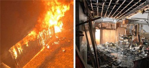 Der Brand im Nebengebäude der Zimmerei hat viel zerstört. Foto Beck