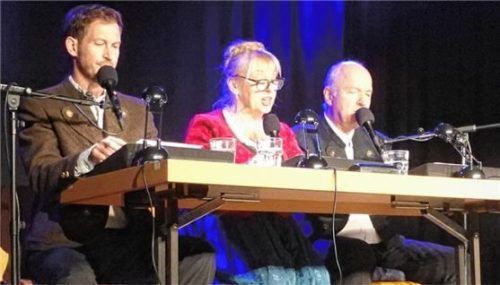 Erzählten aus dem sagenumwobenen Leben Jennerweins: (von links) Stefan Murr, Johanna Bittenbinder und Heinz-Josef Braun.Foto  Wunsam