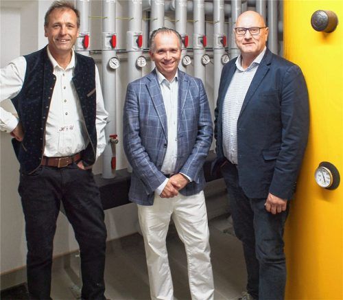 Experten zum Thema Heizen: Hans Urban, Ortholf Freiherr von Crailsheim und Josef Pflügl (von links). Foto Günster