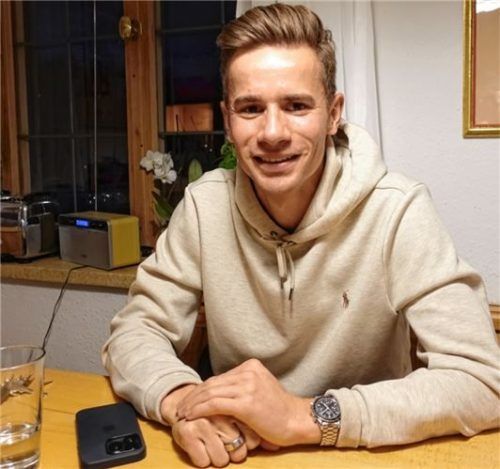 Jakob Lange präsentiert sich austrainiert und gut gelaunt beim Interview.Foto Petra Rapp