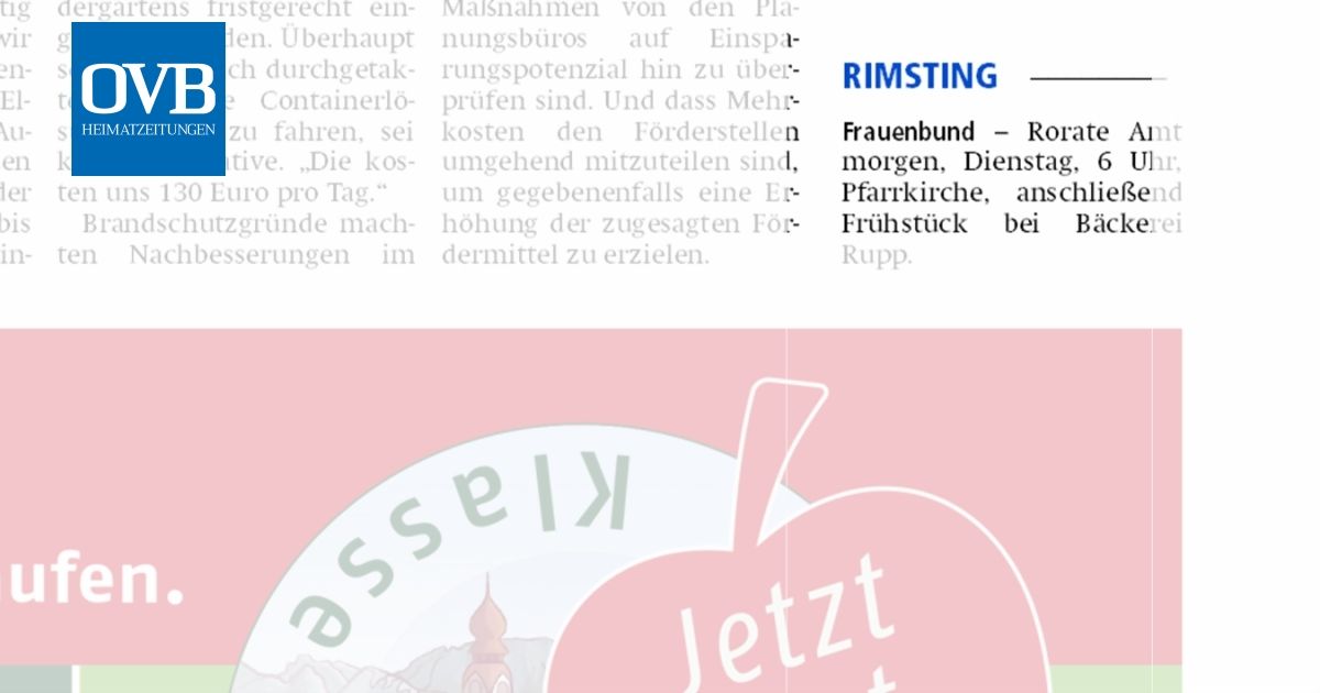 Rimsting OVB Heimatzeitungen