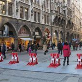 Schutzwall am Christkindlmarkt
