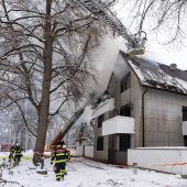 Dachstuhlbrand im Nobelviertel