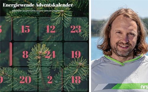 Der Umwelt zuliebe: Der Brannenburger Tobias Hüther setzt sich mit seinem Adventskalender für alternative Energien ein. Foto Re