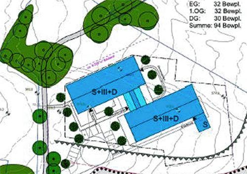Die Planskizze für ein neues Seniorenzentrum in Unterwössen für das obere Achental. Landratsamt Traunstein