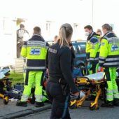 Mehrfamilienhaus in Brand