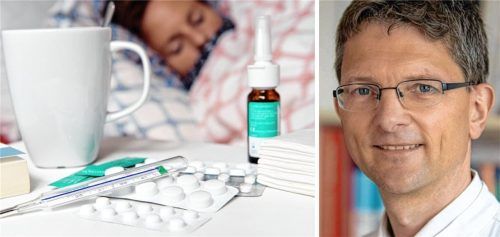 Erkältung, Grippe und Co.: Chefarzt Prof. Dr. Stephan Budweiser vom Romed-Klinikum weiß, was zu tun ist. Foto dpa/romed