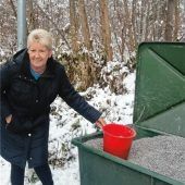 Streugutkiste schnell aufgestellt