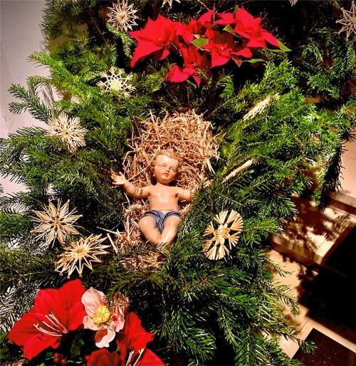 „Friede auf Erden, allen Menschen, die guten Willens sind“, wünscht das Christuskind aus der Oberaudorfer Pfarrkirche „Zu unserer Lieben Frau“ allen Lesern zum Jahreswechsel.Foto Gruber