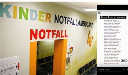 Gerüchte über Triage auf der Kinderstation der Romed-Kliniken Rosenheim machen in den sozialen Netzwerken die Runde. Foto Romed/Screenshot re