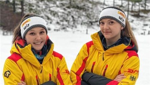 Magdalena Matschina (links) und Annika Krause siegten in Lillehammer.Foto Ingrid Matschina