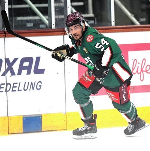 Mit den drei Bad Tölzer Topscorern kann bei Rosenheim aktuell nur Norman Hauner (Bild) einigermaßen mithalten. Er erzielt 1,53 Scorerpunkte pro Spiel. Foto Hans-Jürgen Ziegler
