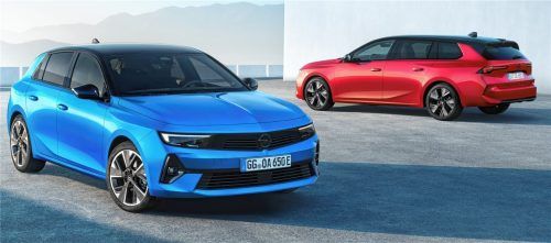 Opel Astra Electric und Astra Sports Tourer Electric. Foto Autoren-Union Mobilität/Opel