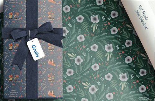 Schönes recycelbares Geschenkpapier gibt es ab 5. Dezember in den OVB-Geschäftsstellen.