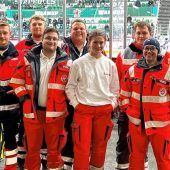 Sanitäter bei Spielen der Starbulls im Einsatz