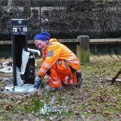 Erste Fahrrad-Reparatur-Station im Rathauspark