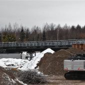 Abriss der Pannen-Brücke über A93