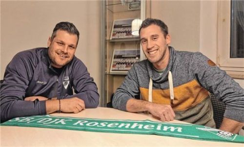 Der neue Sportbund-Trainer Patrick Zimpfer (links) mit dem Sportlichen Leiter Christoph Börtschök.Foto re