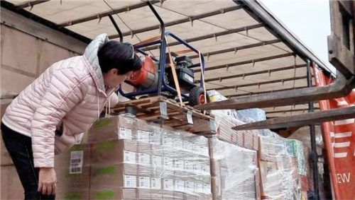 Die Vorsitzende des Partnerschaftsvereins, Cornelia Graf, hat alles im Griff. So verlief der Grenzübergang entspannter denn je ab.Foto Ammelburger
