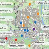 In der Stadt wird 2023 fleißig gebuddelt