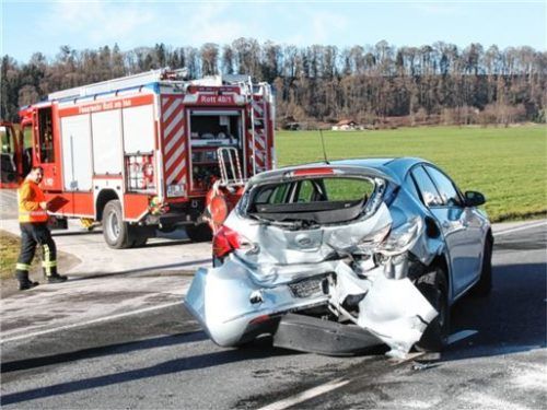 Eines der am Unfall beteiligten Fahrzeuge.Foto Reisner