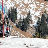 Statt Skifahrer kommen Wanderer