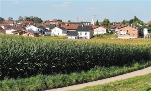 Heldenstein wächst: Viele Bauplätze im Gebiet „Südlich der Flurstraße“ sind bereits bebaut. Foto Klien