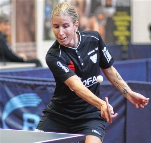 Kristin Lang war mit einem Erfolg im Doppel sowie zwei Einzelsiegen maßgeblich am 6:2-Auswärtserfolg zum Beginn der Rückrunde beteiligt.Foto Gerhard Erlich