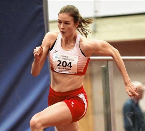 Miriam Kauer vom TSV 1860 Rosenheim gewann Bronze über 200 Meter der Frauen.