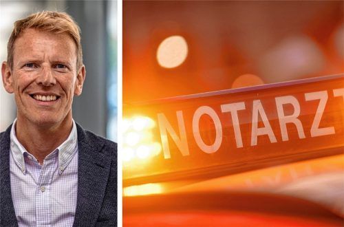 Notarzt fürs Gesundheitswesen? Dr. Jens Deerberg-Wittram kann als Chef des Romed-Verbunds abschätzen, wie die aktuellen Krisen das System erschöpfen. Foto Romed/Lino Mergeler, dpa