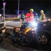 Heftiger Unfall auf der Staatsstraße