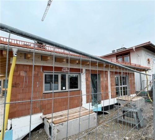 Soll im September dieses Jahres fertiggestellt sein: der Umbau des Kinderhauses.