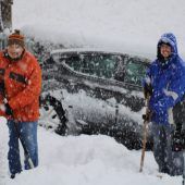 Schneechaos in Niederbayern