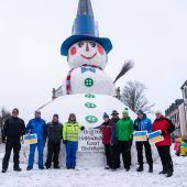 Genug Schnee für den Riesenschneemann