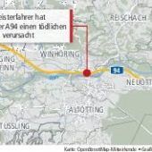 34-Jähriger stirbt nach Kollision mit Geisterfahrer