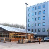 Hütte neben Hochkultur