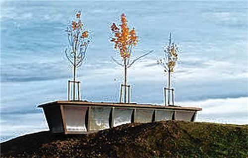 „Baumtrog“ am Gewerbegebiet Natzing bei Eggstätt, 2005.Fotos Pytlik