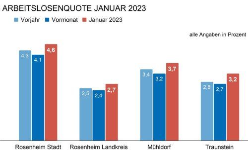 Die Arbeitslosenzahlen in der Region sind saisonbedingt im Januar leicht angestiegen. Insgesamt zeigt sich der Arbeitsmarkt jedoch robust. Verena Klinger