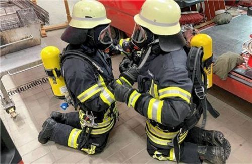 Die Ausbildung zum Atemschutzträger ist kräftezehrend.