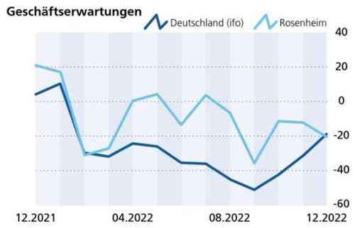 Die Geschäftsaussichten beurteilen die Betriebe ebenfalls schlechter als im November. Klinger