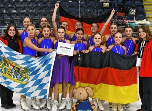 Die Ice Starlets aus Bad Aibling präsentierten sich beim Mozartcup in Salzburg. Foto privat